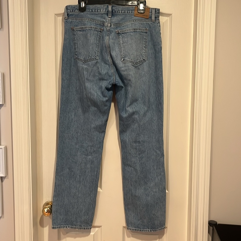 Aritzia Denim Forum Jeans Womens 31L The Patti Mid-Rise Straight 29”inseam - Picture 5 of 8